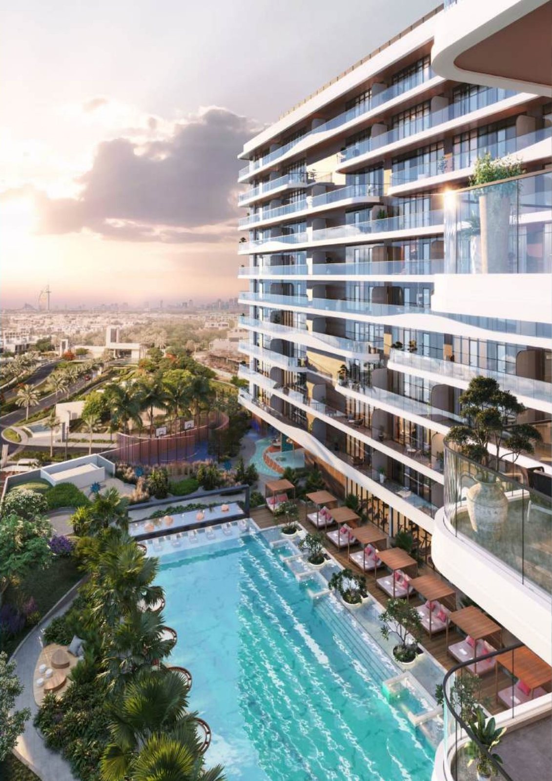 Swimming pool and amenity deck
